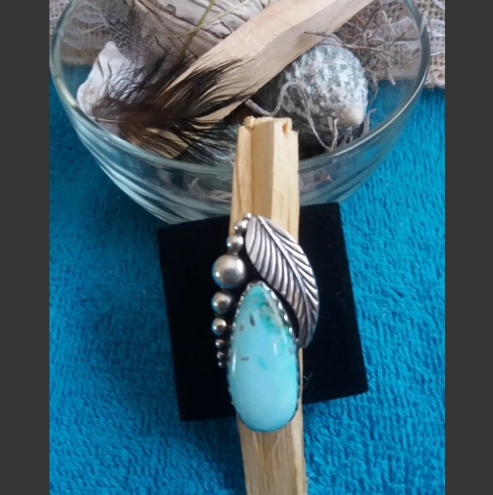 Kingman Blue Turquoise Ring